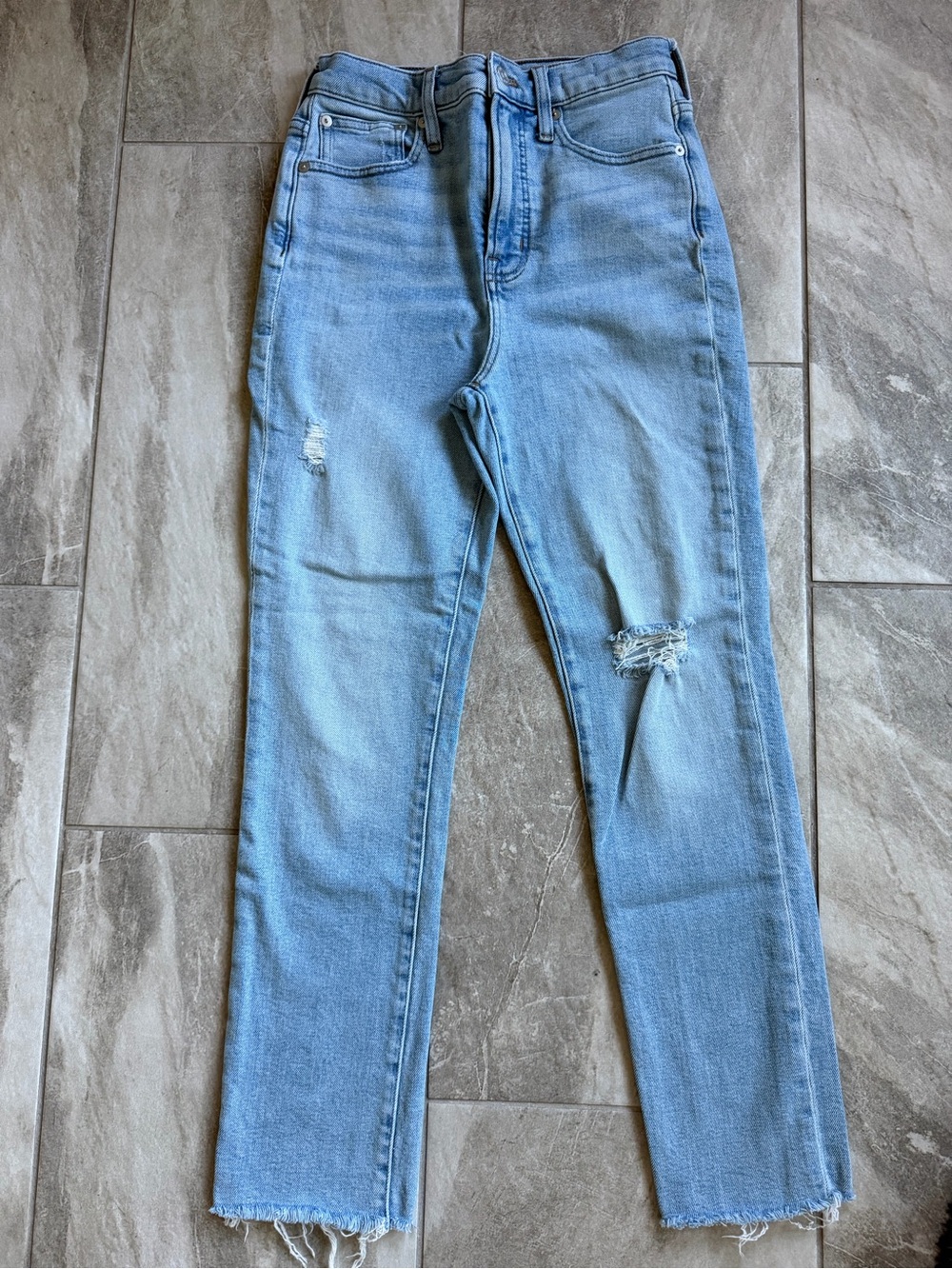 Madewell Light Blue Straight Leg Jeans